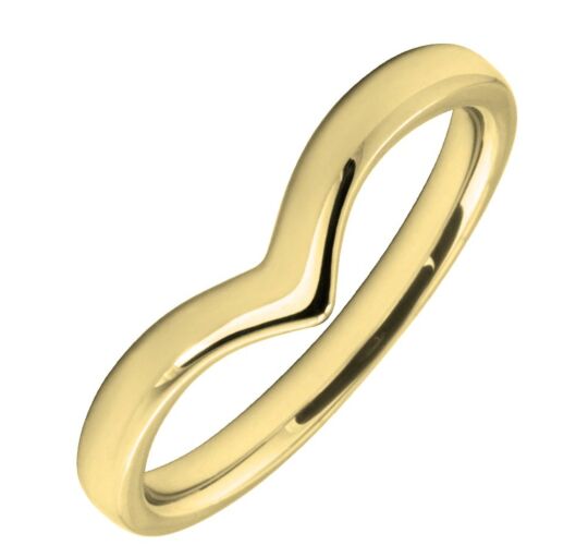 2.5mm Shaped Wedding Ring | W296
